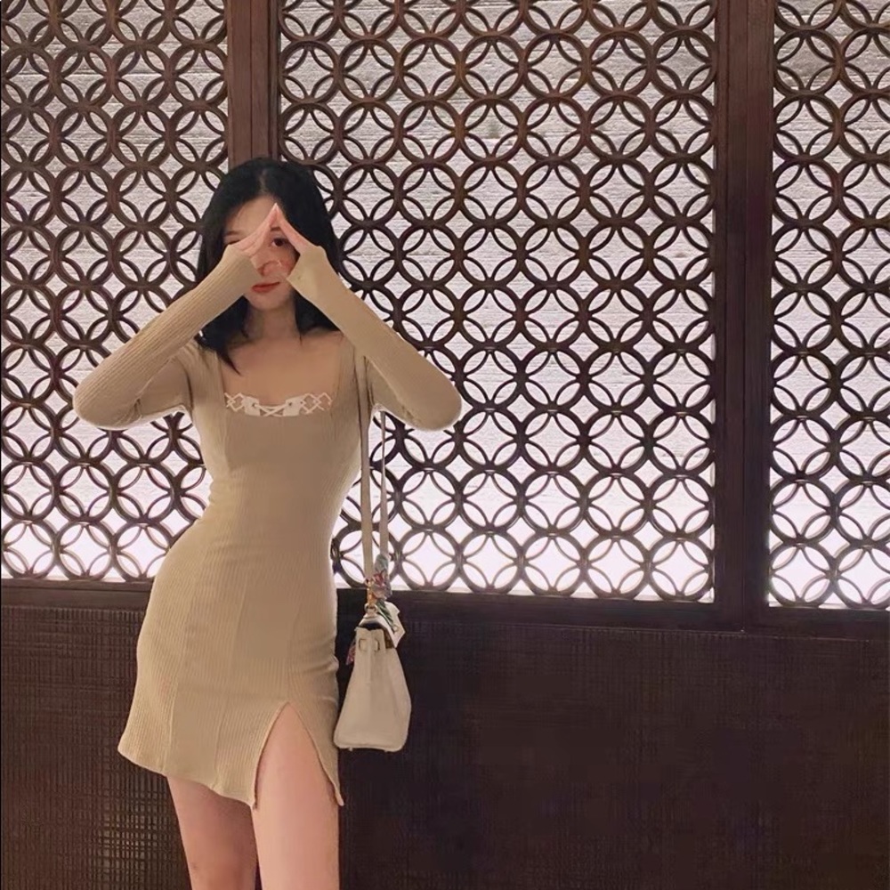 Knitted bodycon dress